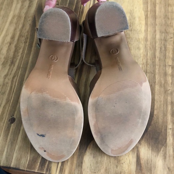 Nine West Tan Leather Block Heels - Picture 7 of 7